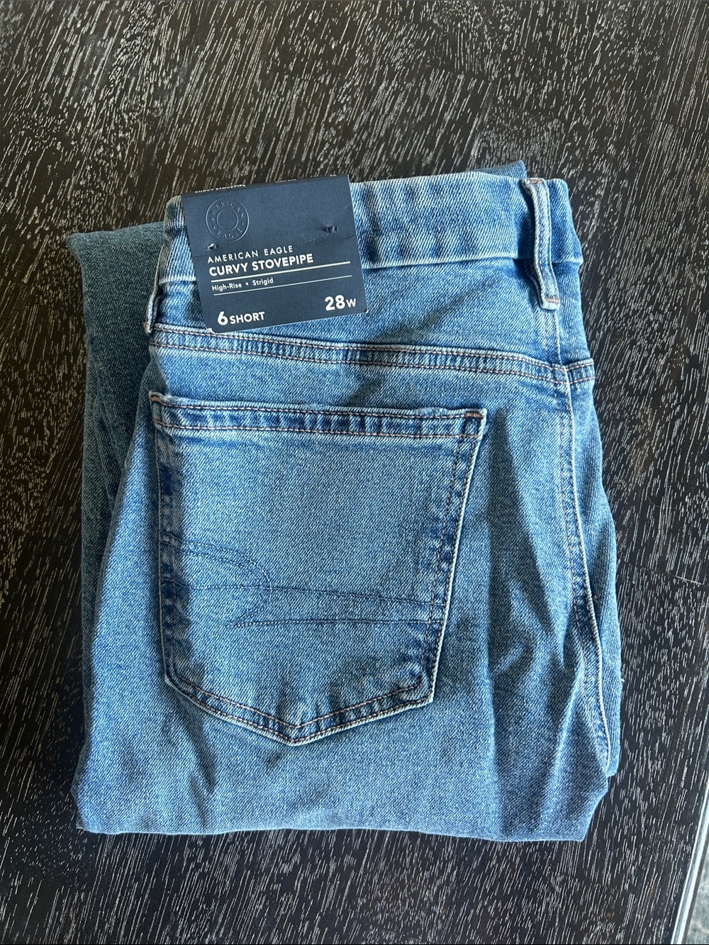 American Eagle Outfitters Women’s Curvy Stovepipe Jeans - Light Blue